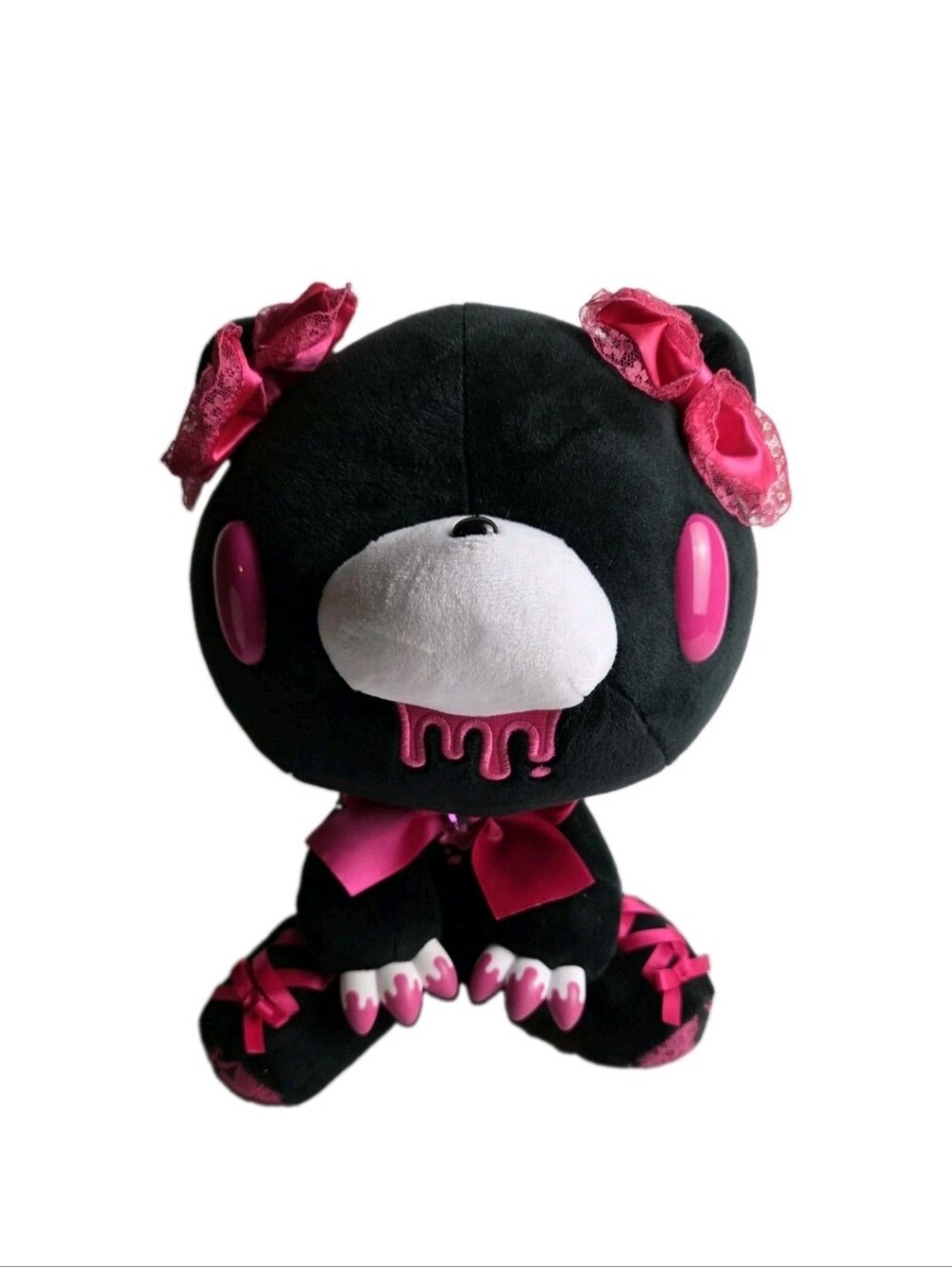 TAiTO Chax GP Gloomy Bear Lace Up Variation Black 12" PLUSH Goth Kawaii NEW